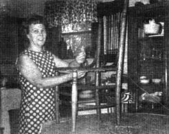 The Melvins' home-based business included refurbishing furniture.